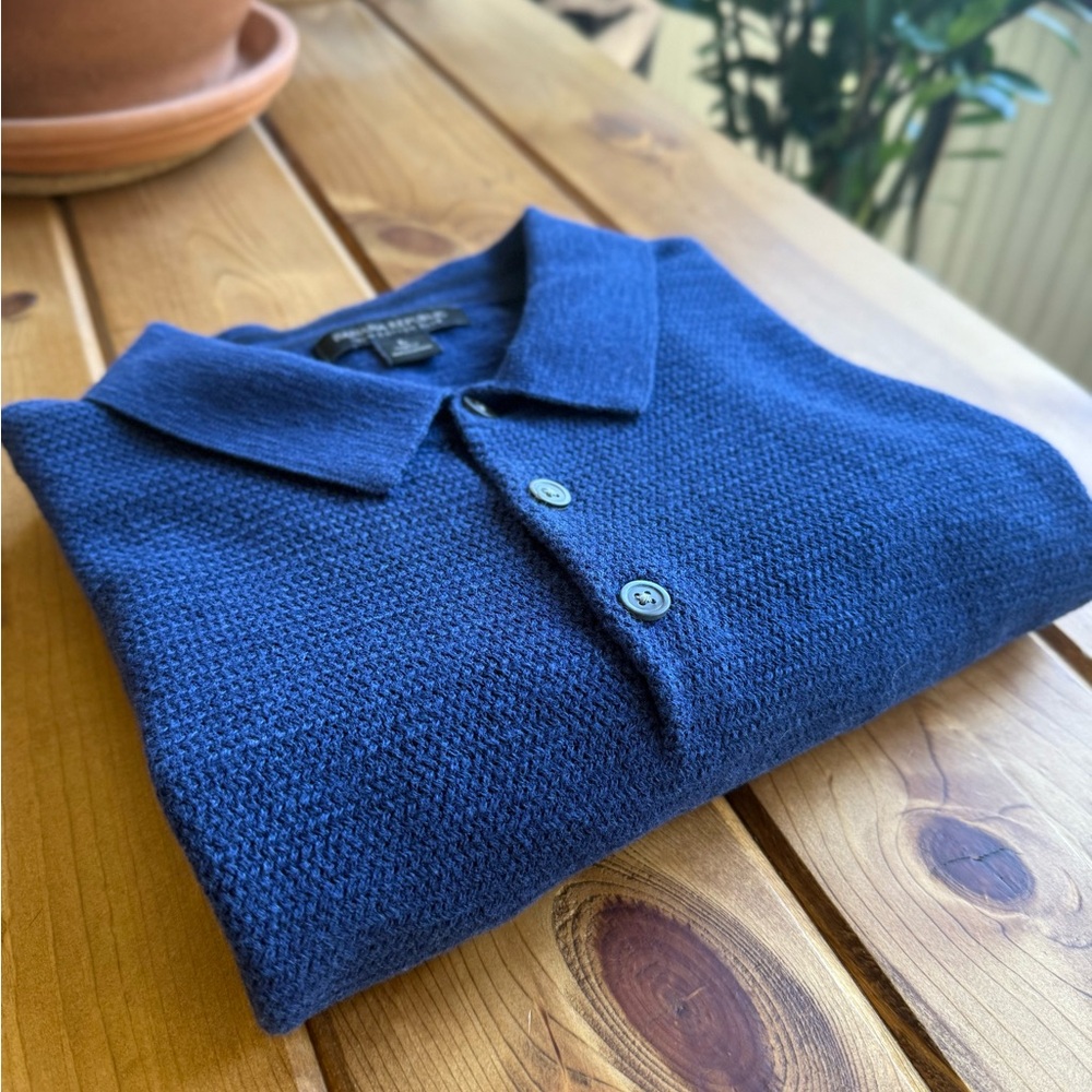 Banana Republic Racking Jacquard Textured Cotton Polo